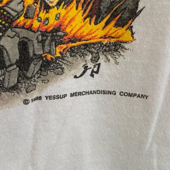 Van Halen Vintage Monsters of Rock Tour 1988 Single Stitch T-Shirt White sz XL - Picture 3 of 9